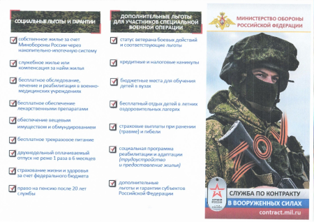Служба по контракту в Вооруженных силах Служба по контракту в Вооруженных силах